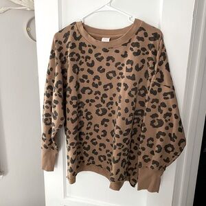 Secret Treasures Cheetah Print Crewneck